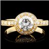 Image 1 : 18K Gold 1.15ctw Diamond Ring