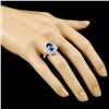 Image 3 : 18K Gold 2.96ct Sapphire & 1.51ctw Diamond Ring