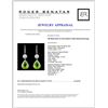 Image 3 : 14K White Gold 10.13ct Peridot & 0.88ct Diamond Ea