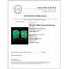 Image 3 : 14K Gold 2.59ctw Emerald Earrings