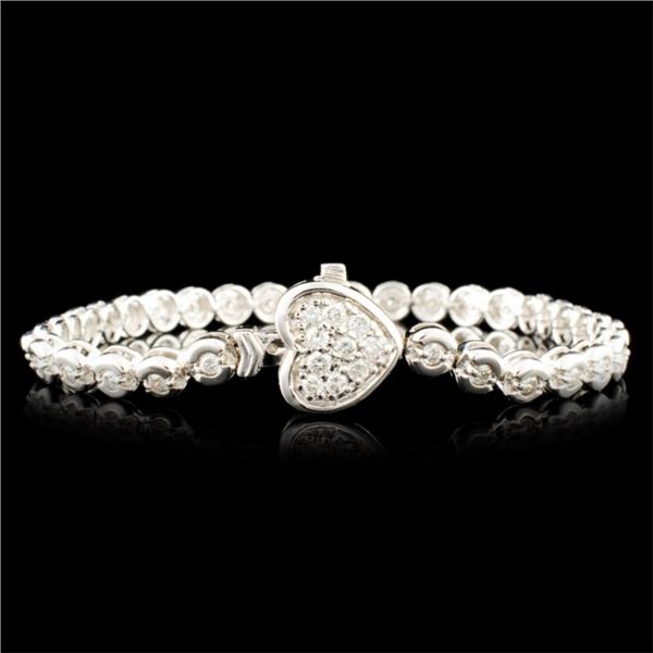 14K Gold 1.18ctw Diamond Bracelet