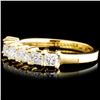 Image 2 : 18K Gold 0.81ctw Diamond Ring