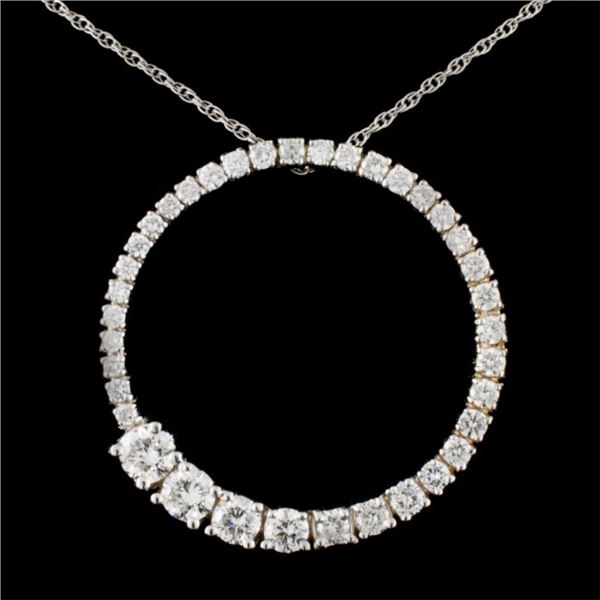 14K Gold 1.62ctw Diamond Pendant