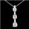 Image 1 : 14K Gold 1.00ctw Diamond Pendant