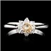 Image 1 : 14K Gold 0.71ctw Diamond Ring