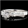 Image 2 : Platinum 1.68ctw Diamond Ring