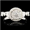 18K Gold 1.07ctw Diamond Ring