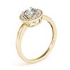 Image 3 : 1.15 ctw Certified VS/SI Diamond Halo Ring 18k Yellow Gold - REF-271H5R