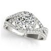 Image 2 : 2.15 ctw Certified VS/SI Diamond 2pc Set Solitaire Halo 14k White Gold - REF-528G8W