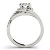 Image 3 : 2.15 ctw Certified VS/SI Diamond 2pc Set Solitaire Halo 14k White Gold - REF-528G8W