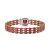 Image 3 : 28.56 ctw Tourmaline & Diamond Bracelet 14K Rose Gold - REF-414N2F