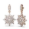 Image 2 : 4.01 ctw Diamond Earrings 18K Rose Gold - REF-264A4N