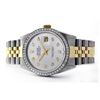 Image 2 : Rolex Men's Two Tone 14K Gold/SS, QuickSet, Diamond Dial & Diamond Bezel - REF-557N3A