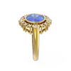 Image 2 : 4.64 ctw Tanzanite & Diamond Ring 18K Yellow Gold - REF-236M4G