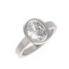 Image 3 : 2 ctw Oval Diamond Ring 18K White Gold - REF-846Y8X