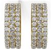 Image 2 : 7.8 ctw Pear Cut Diamond Designer Earrings 18K Yellow Gold - REF-663F3M