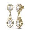 Image 2 : 2.34 ctw Pear Diamond Earrings 18K Yellow Gold - REF-342H5R