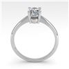 Image 3 : 1 ctw Oval Cut VS/SI Diamond Engagment Designer Ring 14k White Gold - REF-236N3F