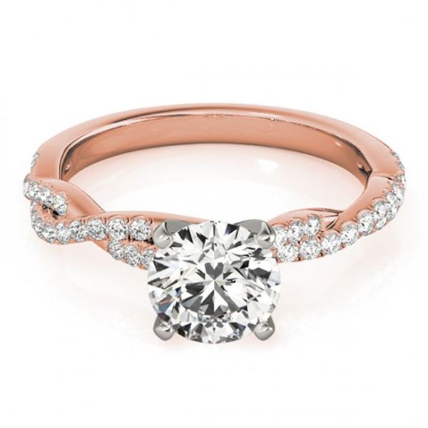 1.25 ctw Certified VS/SI Diamond Ring 18k Rose Gold - REF-300K2Y