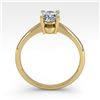 Image 3 : 1 ctw Oval Cut VS/SI Diamond Engagment Designer Ring 14k Yellow Gold - REF-236M3G