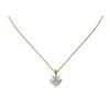 Image 2 : 1.5 ctw Heart Diamond Designer Necklace 18K Yellow Gold - REF-388X5A