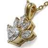 Image 3 : 1.5 ctw Heart Diamond Designer Necklace 18K Yellow Gold - REF-388X5A