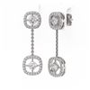 Image 3 : 2 ctw Diamond Designer Earrings 18K White Gold - REF-240H8R