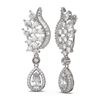 Image 2 : 5.8 ctw Diamond Earrings 18K White Gold - REF-653H3R