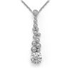 Image 1 : 1.2 ctw Diamond Designer Necklace 18K White Gold - REF-155G8W
