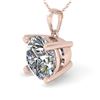 Image 1 : 1.50 ctw VS/SI Diamond Designer Necklace 18k Rose Gold - REF-454F3M