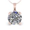 Image 2 : 1.50 ctw VS/SI Diamond Designer Necklace 18k Rose Gold - REF-454F3M