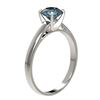 Image 3 : 1 ctw Certified Intense Blue Diamond Engagment Ring 10k White Gold - REF-97F2M