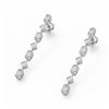Image 1 : 2.88 ctw Oval Cut Diamond Designer Earrings 18K White Gold - REF-374F2M