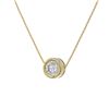 Image 3 : 2 ctw Diamond Necklace 18K Yellow Gold - REF-828X4A