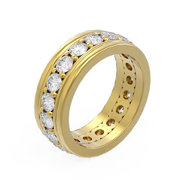 2.75 ctw Diamond Ladie's Ring 18K Yellow Gold - REF-279A5N