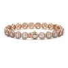 Image 2 : 10.39 ctw Diamond Micro Pave Bracelet 18K Rose Gold - REF-787Y8X