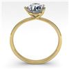 Image 2 : 1.0 ctw Certified VS/SI Diamond Engagment Ring Martini 14k Yellow Gold - REF-315W2H