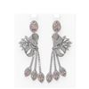 Image 1 : 18.13 ctw Morganite & Diamond Earrings 18K White Gold - REF-890Y9X