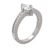 Image 1 : 1.3 ctw Pear Diamond Ring 18K White Gold - REF-315W3H