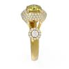 Image 2 : 2.18 ctw Fancy Yellow Diamond Ring 18K Yellow Gold - REF-376F9M