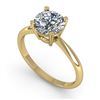 Image 2 : 1.50 ctw VS/SI Diamond Engagment Designer Ring 18k Yellow Gold - REF-472G5W