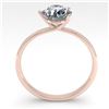 Image 2 : 1.01 ctw Certified VS/SI Diamond Engagment Ring Martini 14k Rose Gold - REF-315M2G