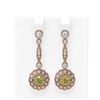 Image 1 : 2.19 ctw Fancy Yellow Diamond Earrings 18K Rose Gold - REF-267W6H