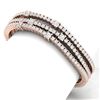 Image 2 : 15 ctw Certified VS/SI Diamond Bracelet 18K Rose Gold - REF-1110M2G