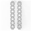Image 2 : 5 ctw Diamond Designer Earrings 18K White Gold - REF-347G8W