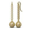 Image 2 : 1.44 ctw Diamond & Pearl Earrings 18K Yellow Gold - REF-162K9Y