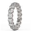 Image 3 : 4.42 ctw Diamond Designer Eternity Ring 18K White Gold - REF-421X2A