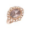 Image 3 : 4.29 ctw Morganite & Diamond Ring 18K Rose Gold - REF-236K4Y