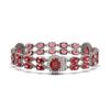 Image 2 : 30.69 ctw Tourmaline & Diamond Bracelet 14K White Gold - REF-298R9K