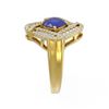 Image 2 : 3.42 ctw Sapphire & Diamond Ring 18K Yellow Gold - REF-169H6R